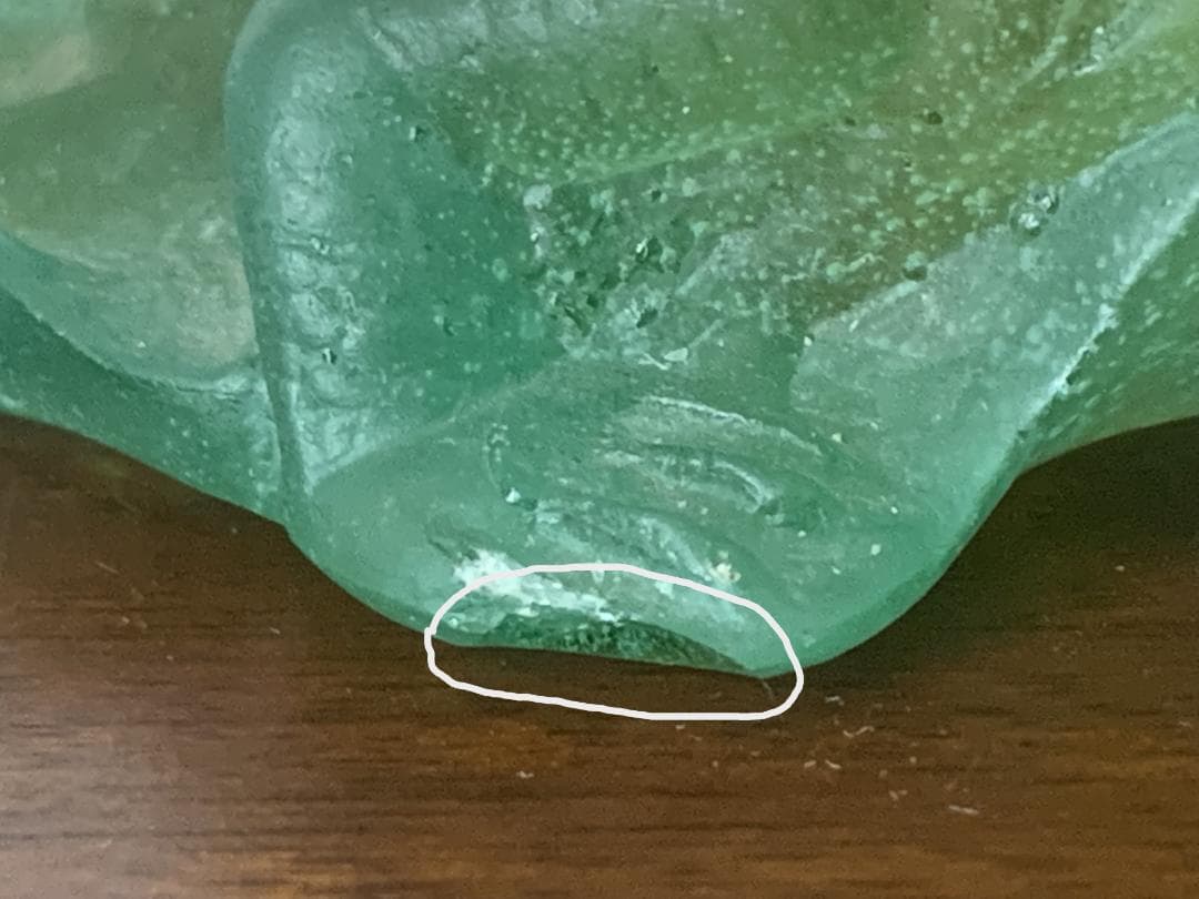 ✨SALE✨硝子製蜥蜴トレー(オブジェ)　アンティークドーム・ナンシー　フランス