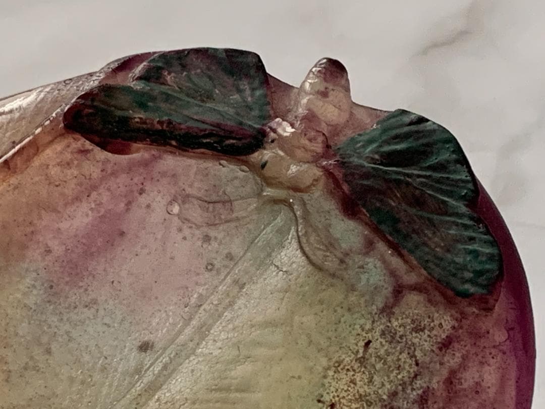 ✨SALE✨硝子製蜥蜴トレー(オブジェ)　アンティークドーム・ナンシー　フランス