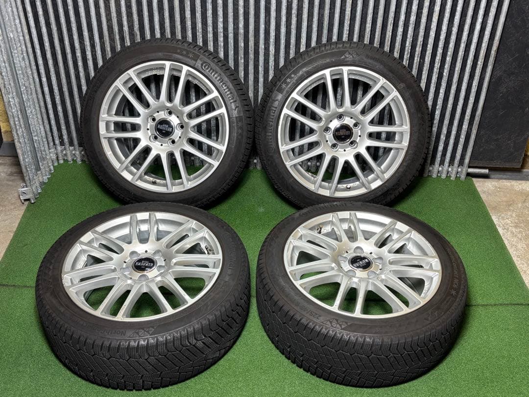 バリ溝‼️225/45R17 PCD112 コンチネンタルスタットレスホイール4本