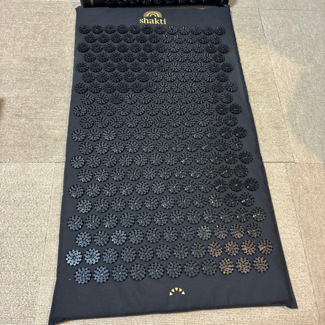 【正規品　ほぼ未使用】シャクティマット&ピロー　ブラック　オリジナル