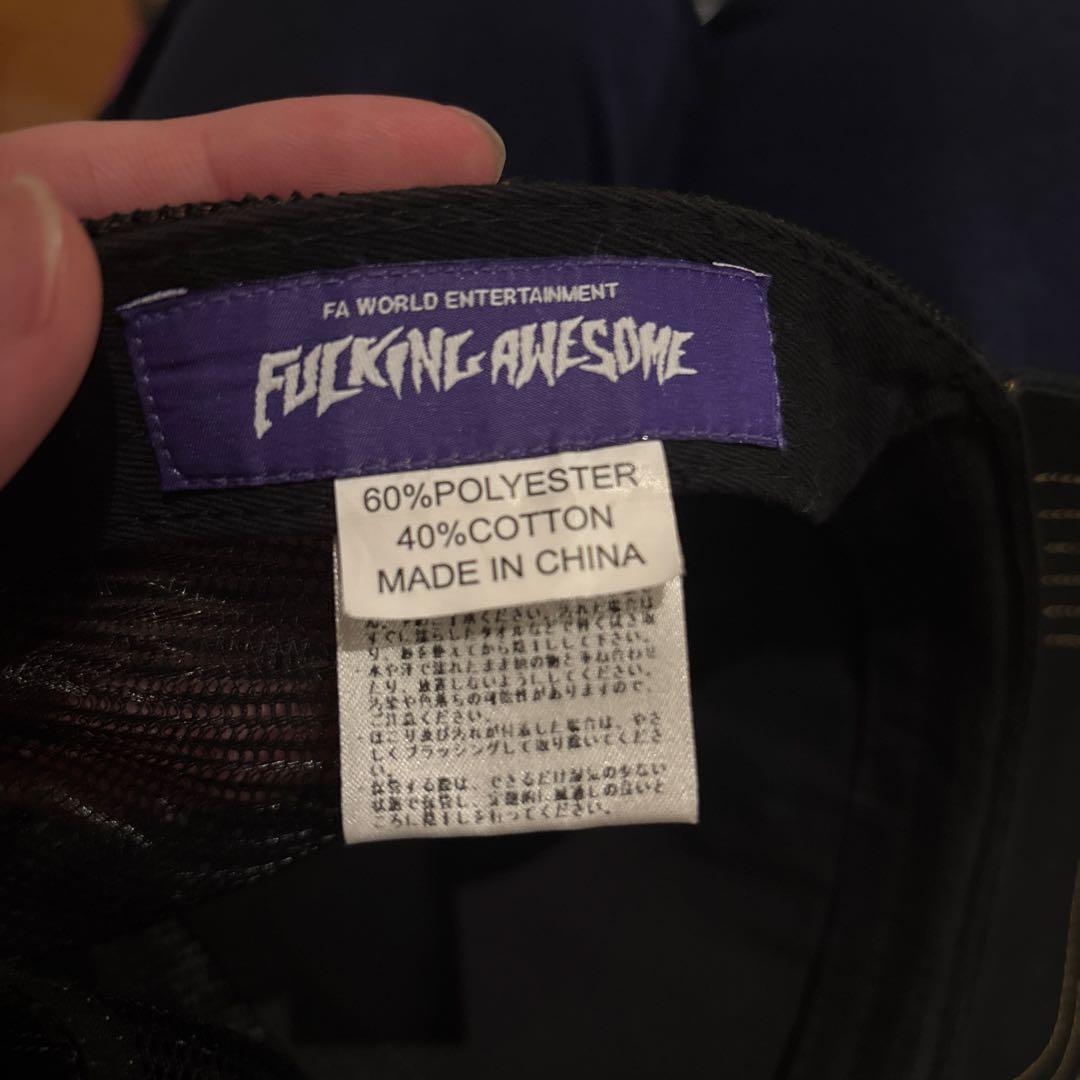 FUCKING AWESOME トラッカーキャップ ブラック