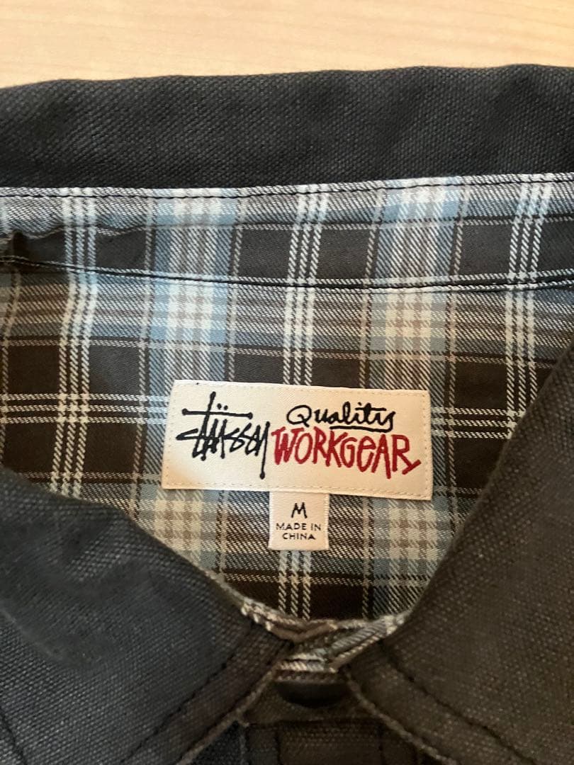 ジャケット・アウター stussy HEAVY WASHED CANVAS SHIRT