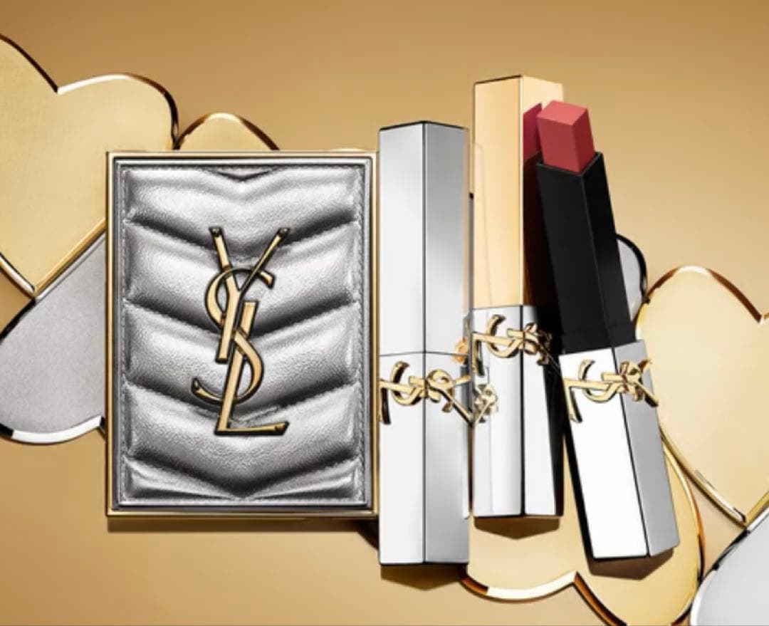 YSL クチュールミニクラッチ〈コレクター〉 No.100メタリックコレクション