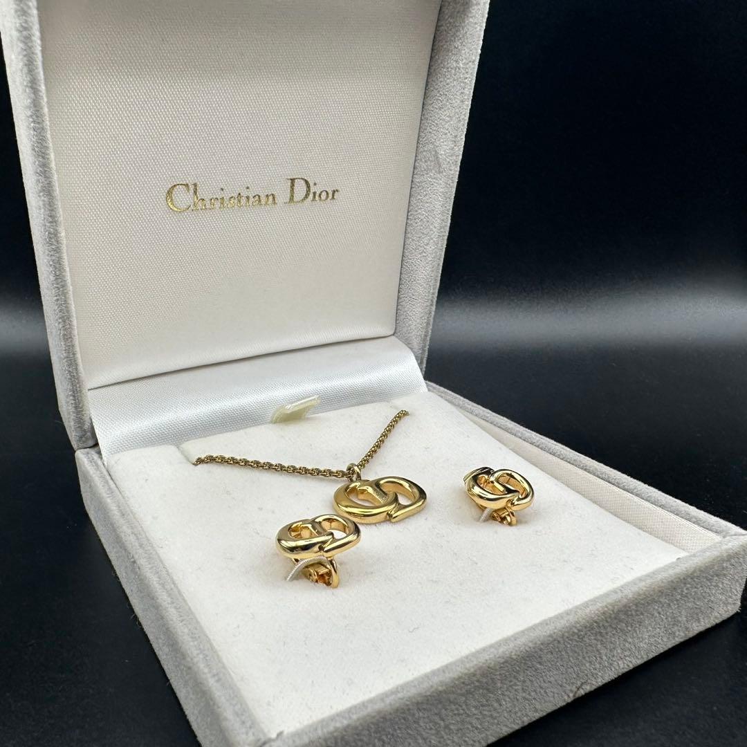 極美品✨　Dior　ネックレス　イヤリング　セット　CD ロゴ　希少　1576