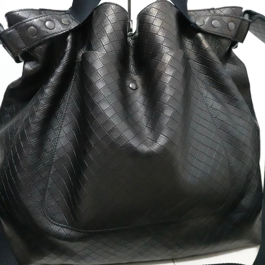 ボッテガヴェネタ　イントレッチオ　ミラージュ　ショルダーバッグ　トートバッグ　黒