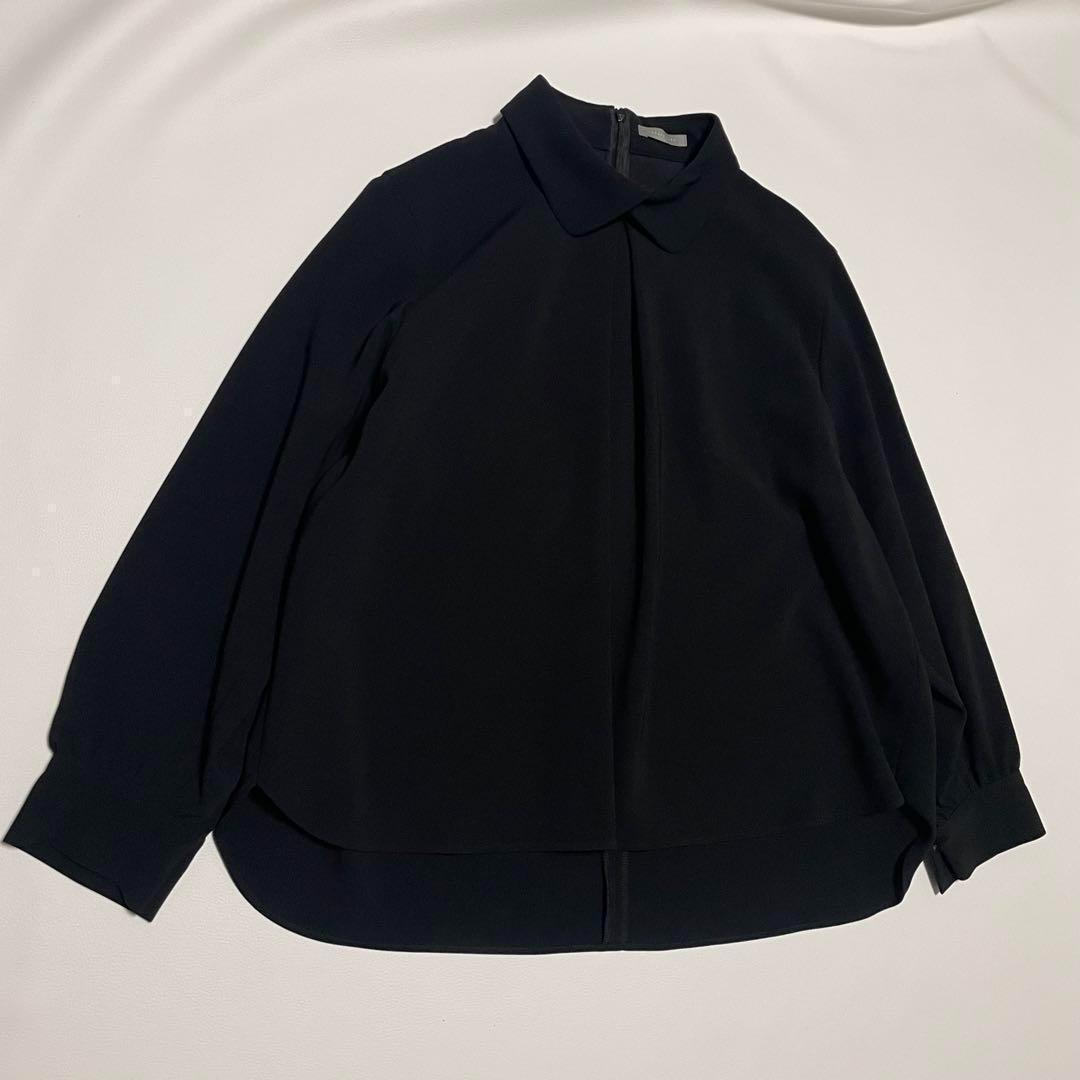 極美品【セオリーリュクス】DAISY LIVE2 長袖ブラウス 黒 40 洗える