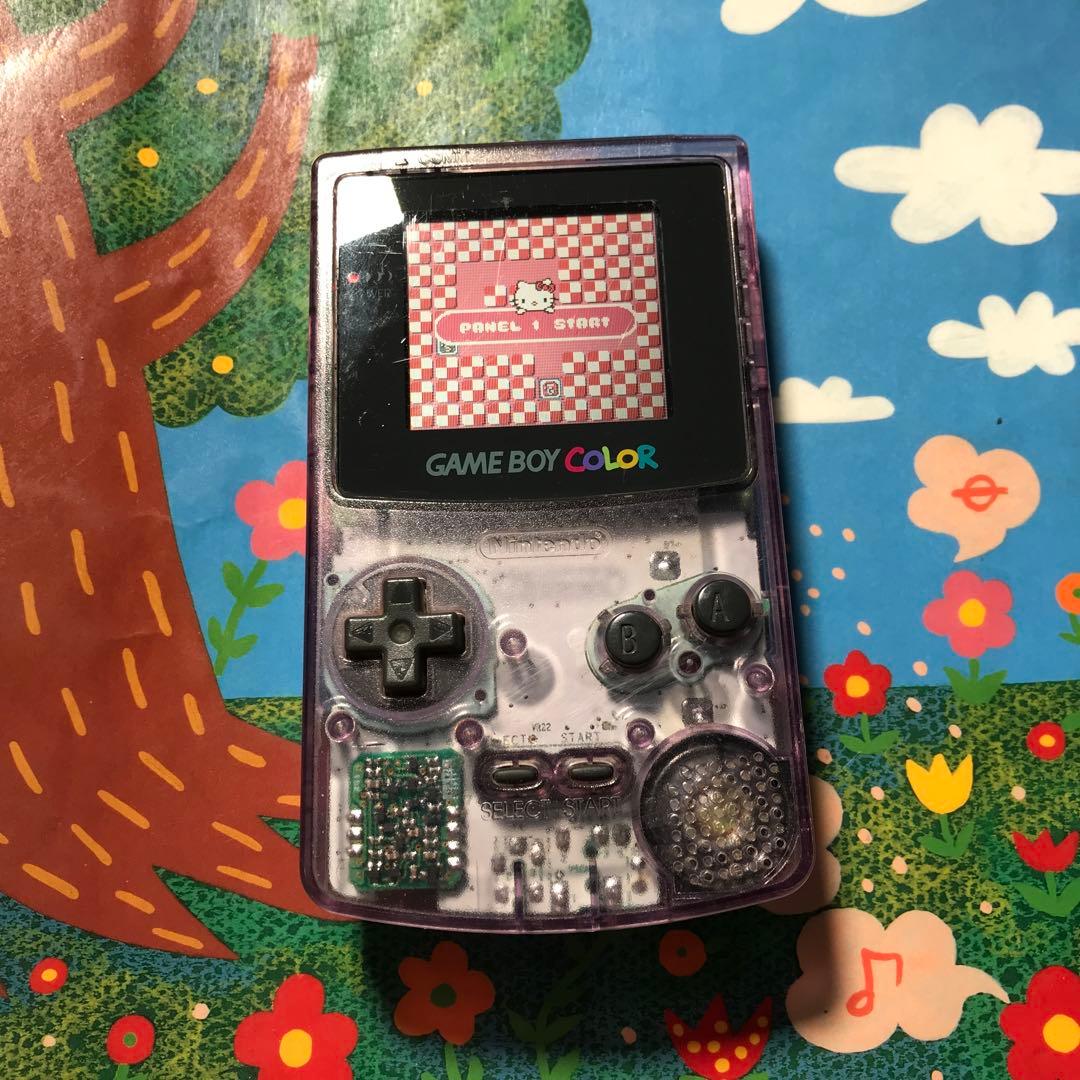任天堂ゲームボーイクリアーパプル、美品、人気色
