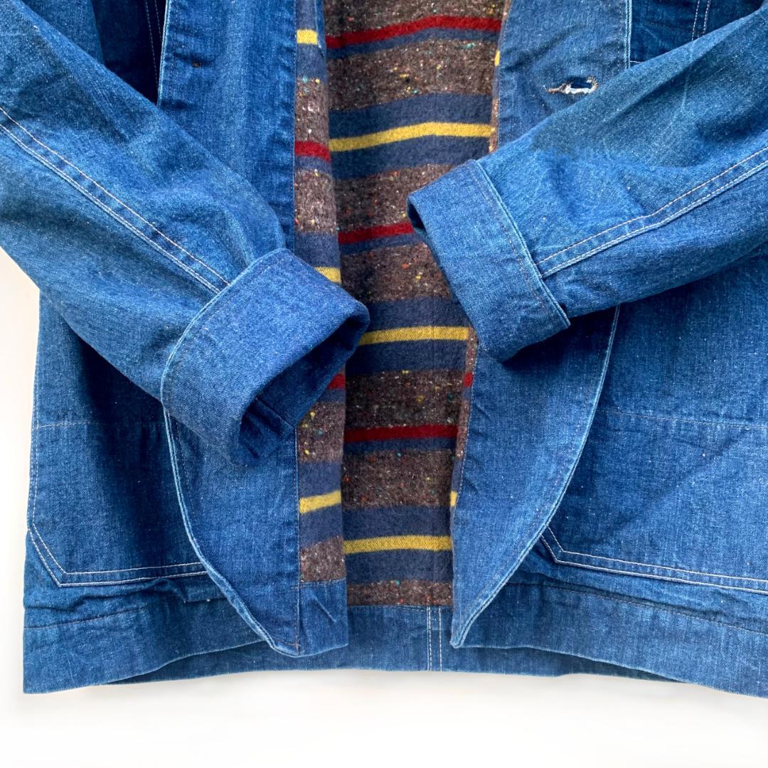 【新品・未使用】SUGAR CANE ネップデニム ワークジャケット - L