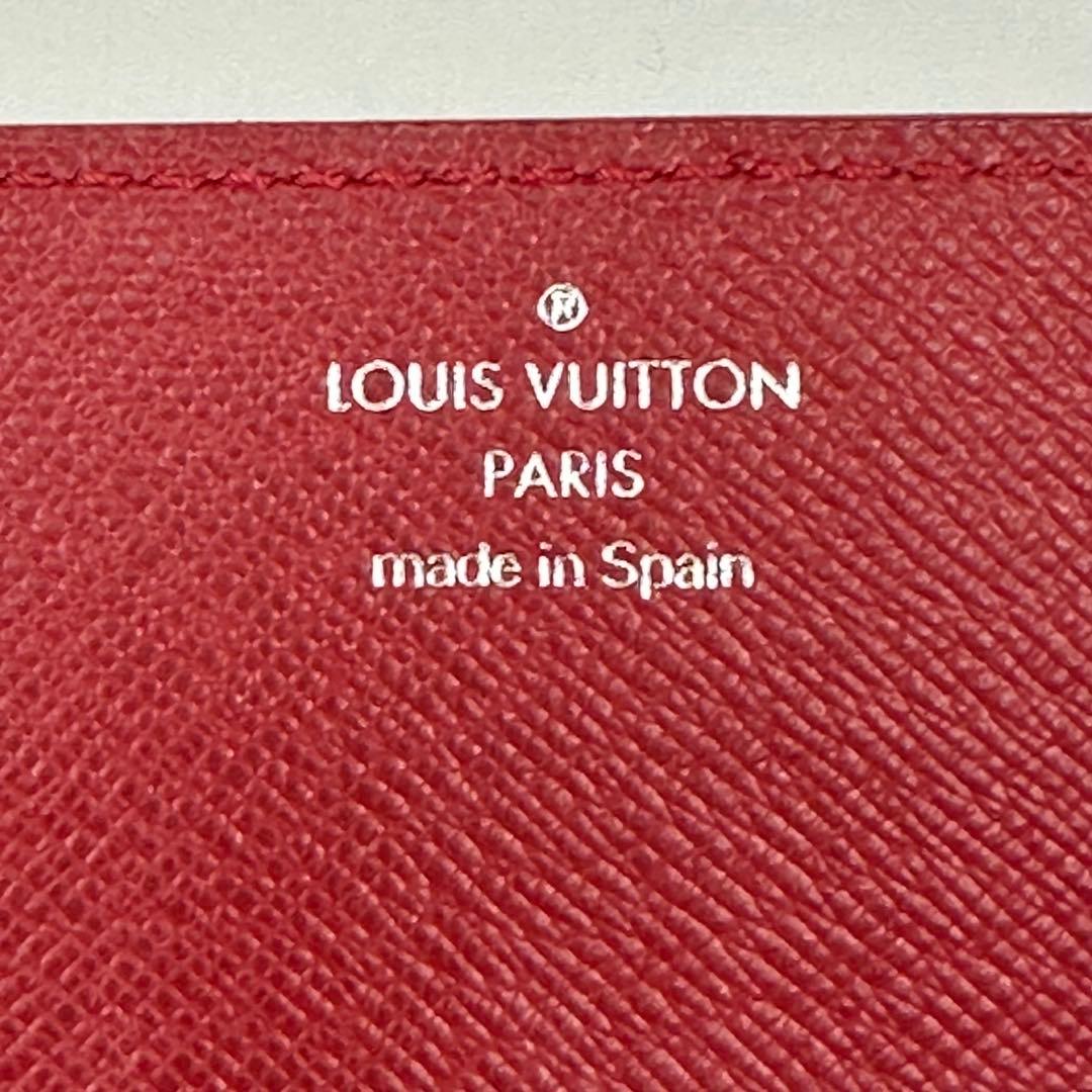 新品同様 LOUIS VUITTON エピレザー 名刺入れ ルージュ（レッド系）