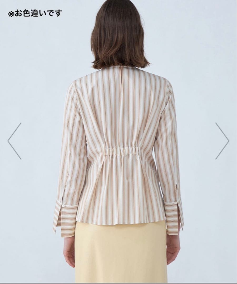 美品 マカフィー トゥモローランド コットンブロードプルオーバーブラウス 洗える