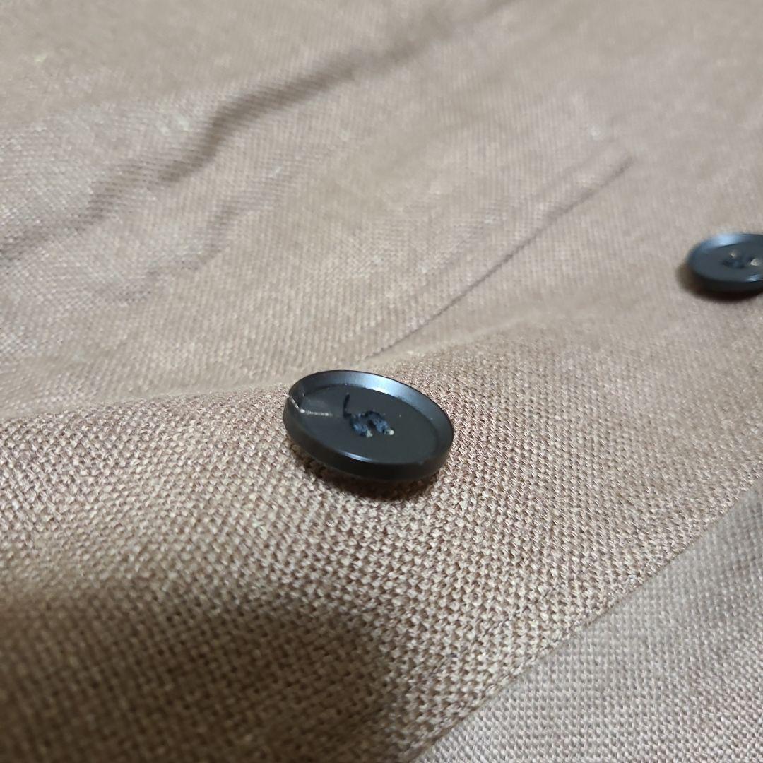 Jeanik リネン カバーオールジャケット サイズL相当 ブラウン