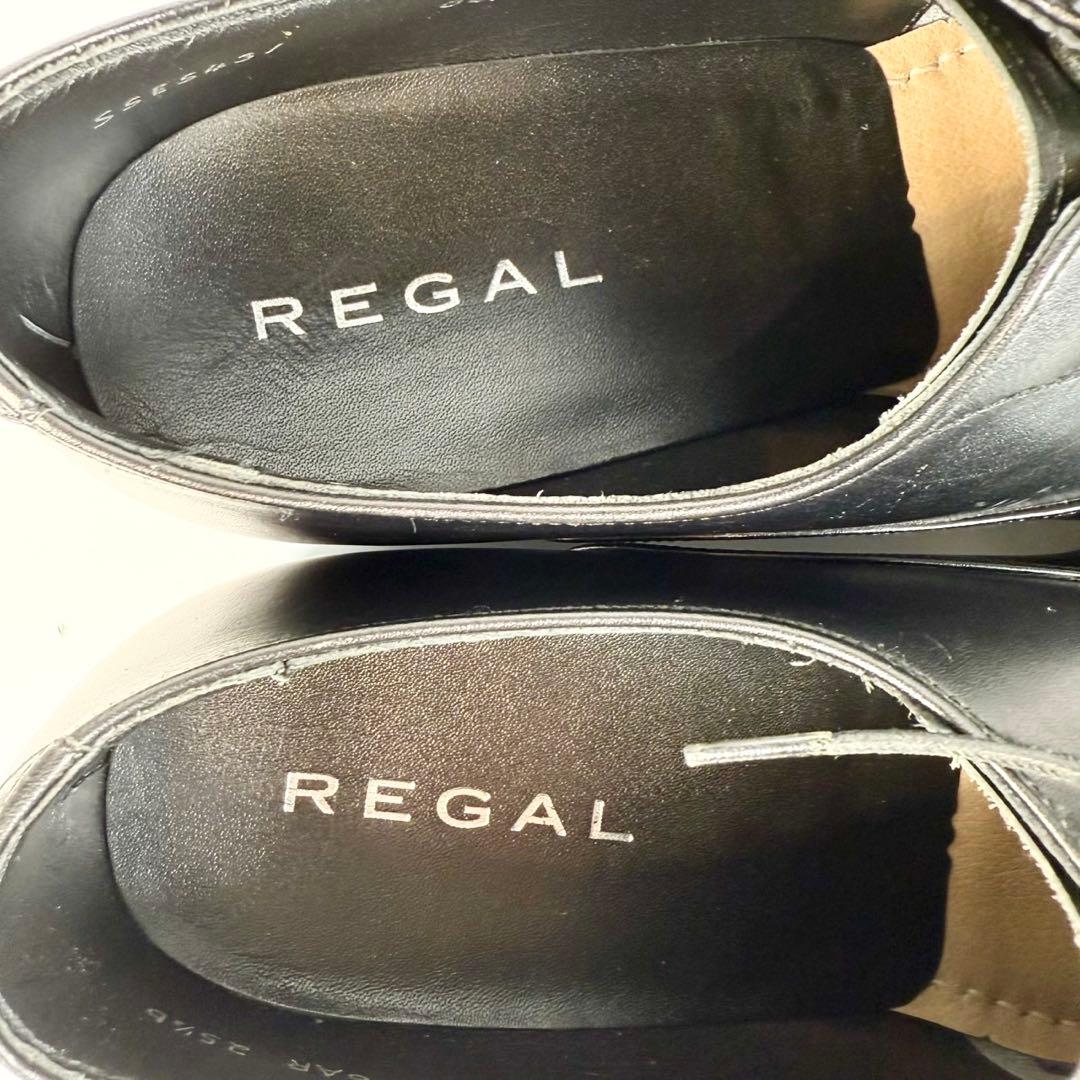 【極美品】REGAL　リーガル〈06AR〉ストレートチップ（25,5）革靴　黒