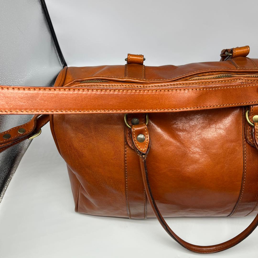 美品 I MEDICI イ メディチ イタリアンレザー ボストンバック トラベル