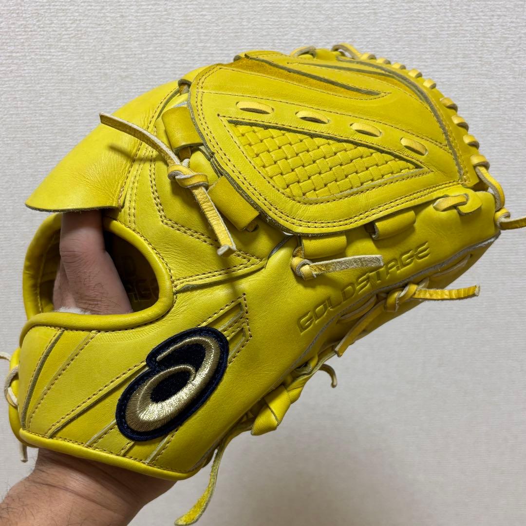 asics アシックス GOLDSTAGE ゴールドステージ 硬式投手用 美品