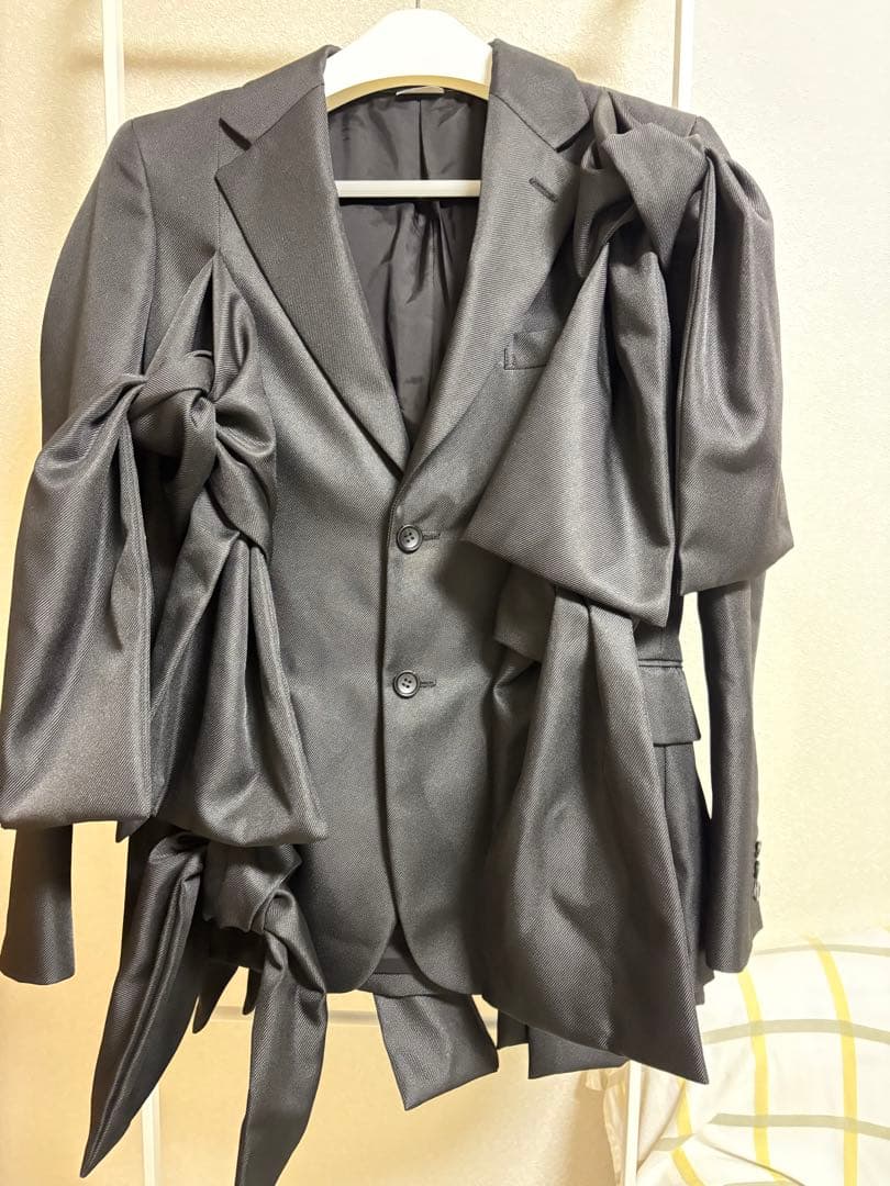 マ*ル様 25ss コムデギャルソンオムプリュス リボン テーラードジャケット