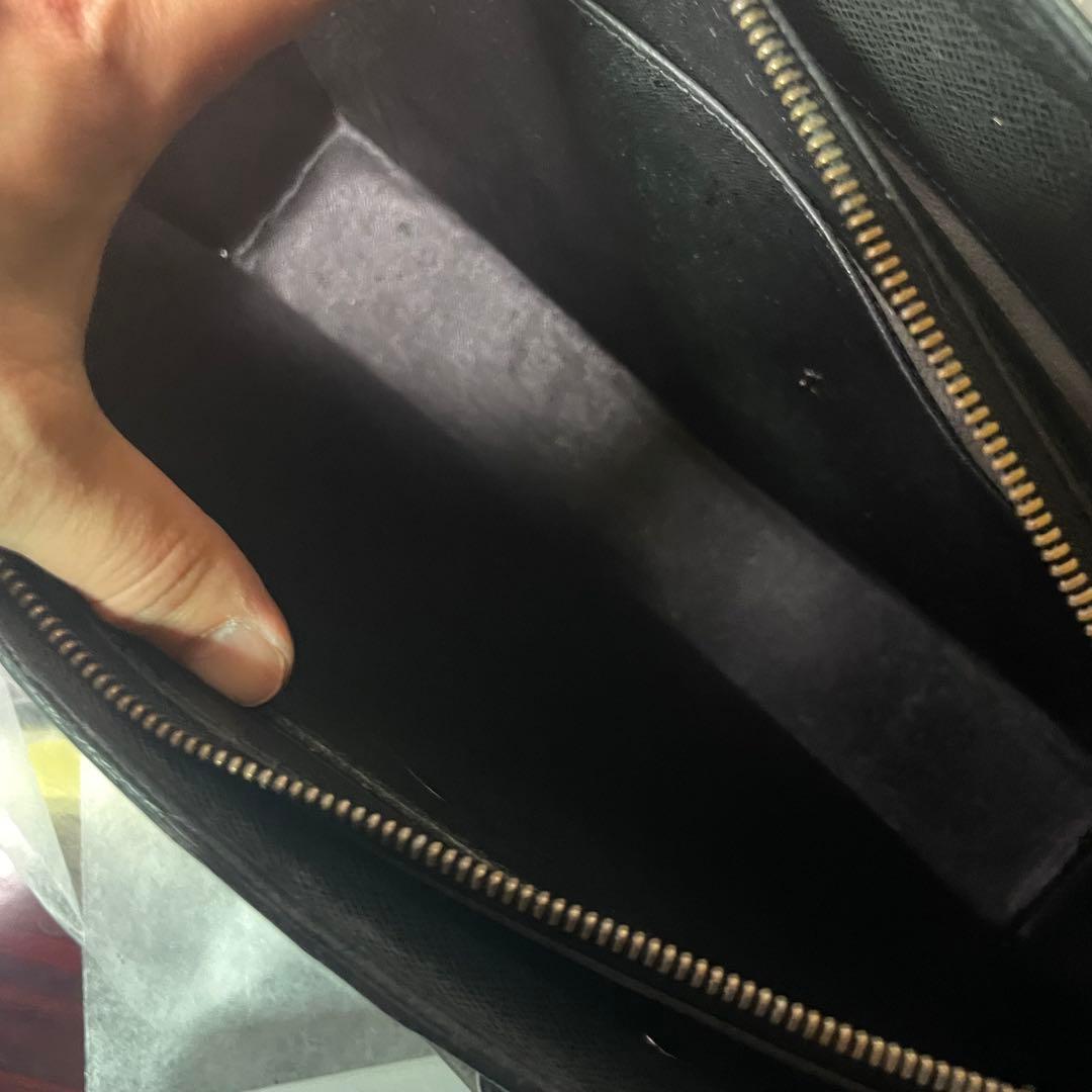LOUIS VUITTON タイガ 黒 ビジネスバッグ ポルトドキュマン ロザン