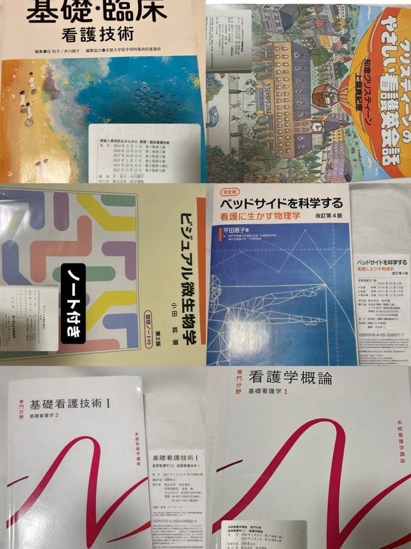 医学書院　都立看護専門学校　教科書　1年