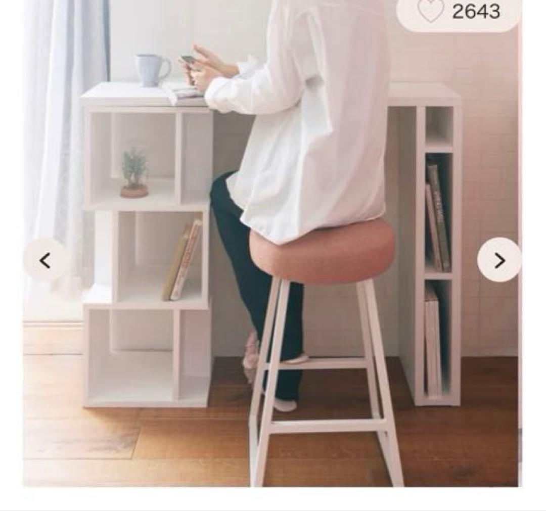 Francfranc リトモカウンター　ホワイト　テーブル　化粧台 ラック