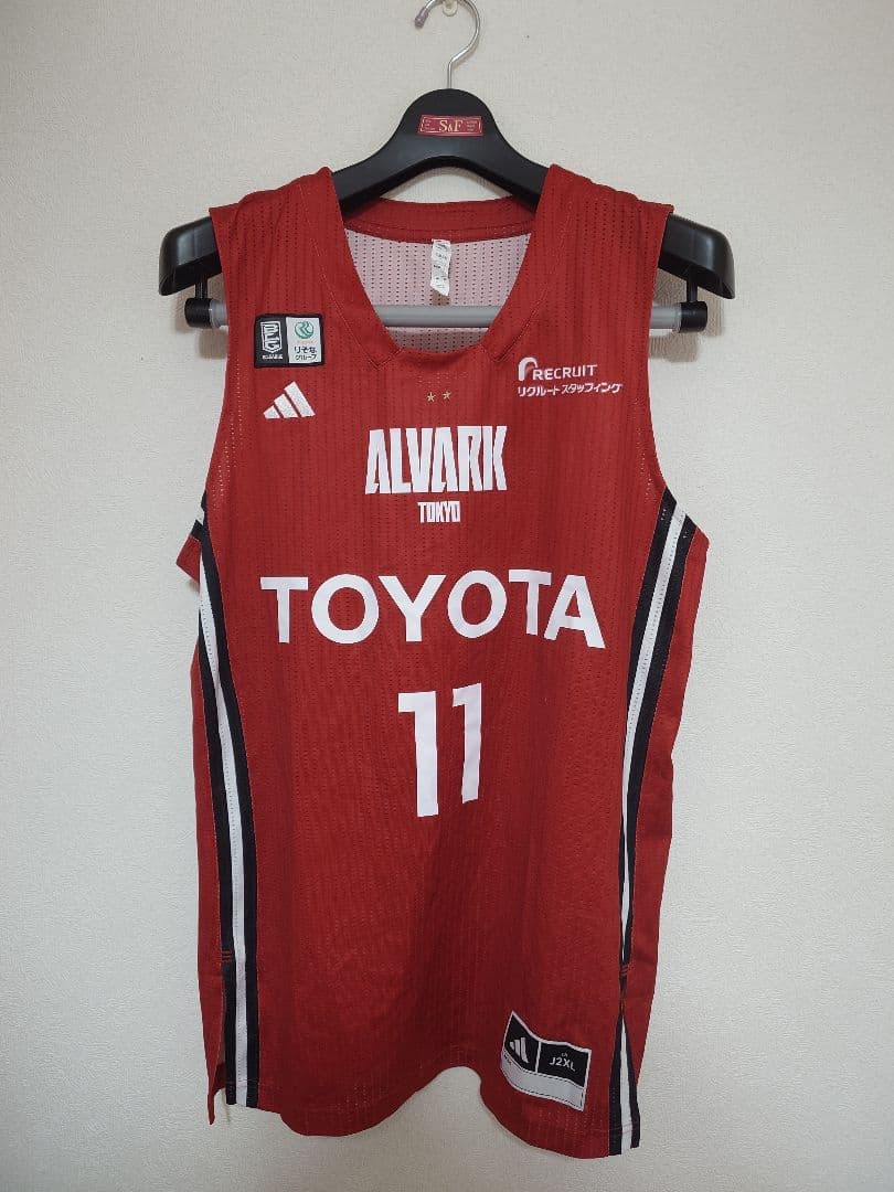 アルバルク東京 セバスチャン・サイズ FANユニフォーム 2XL 赤 レッド