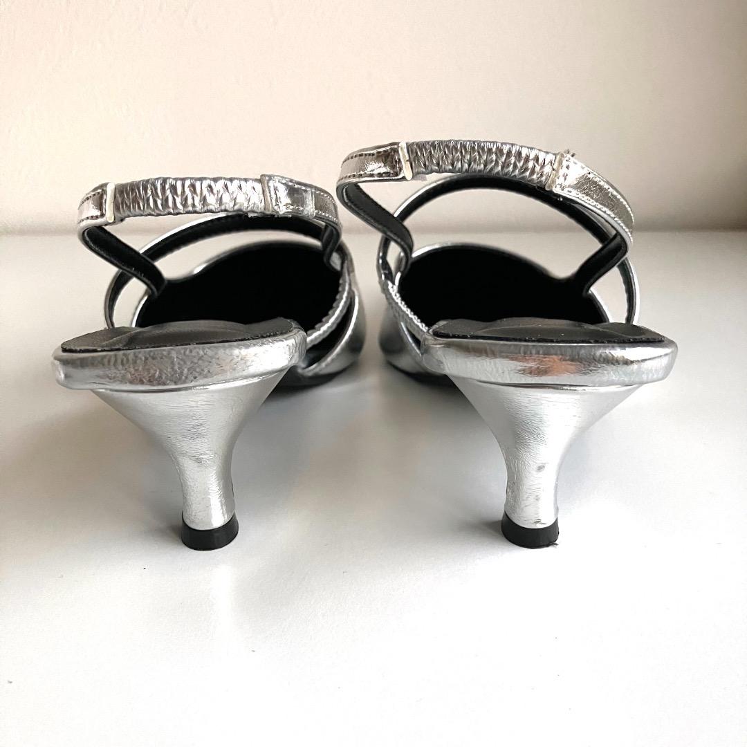 スリングバックオールウェイズシューズ シルバー