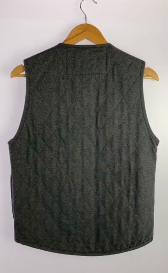 peak Quilted Flannel Vest S グレー ベスト
