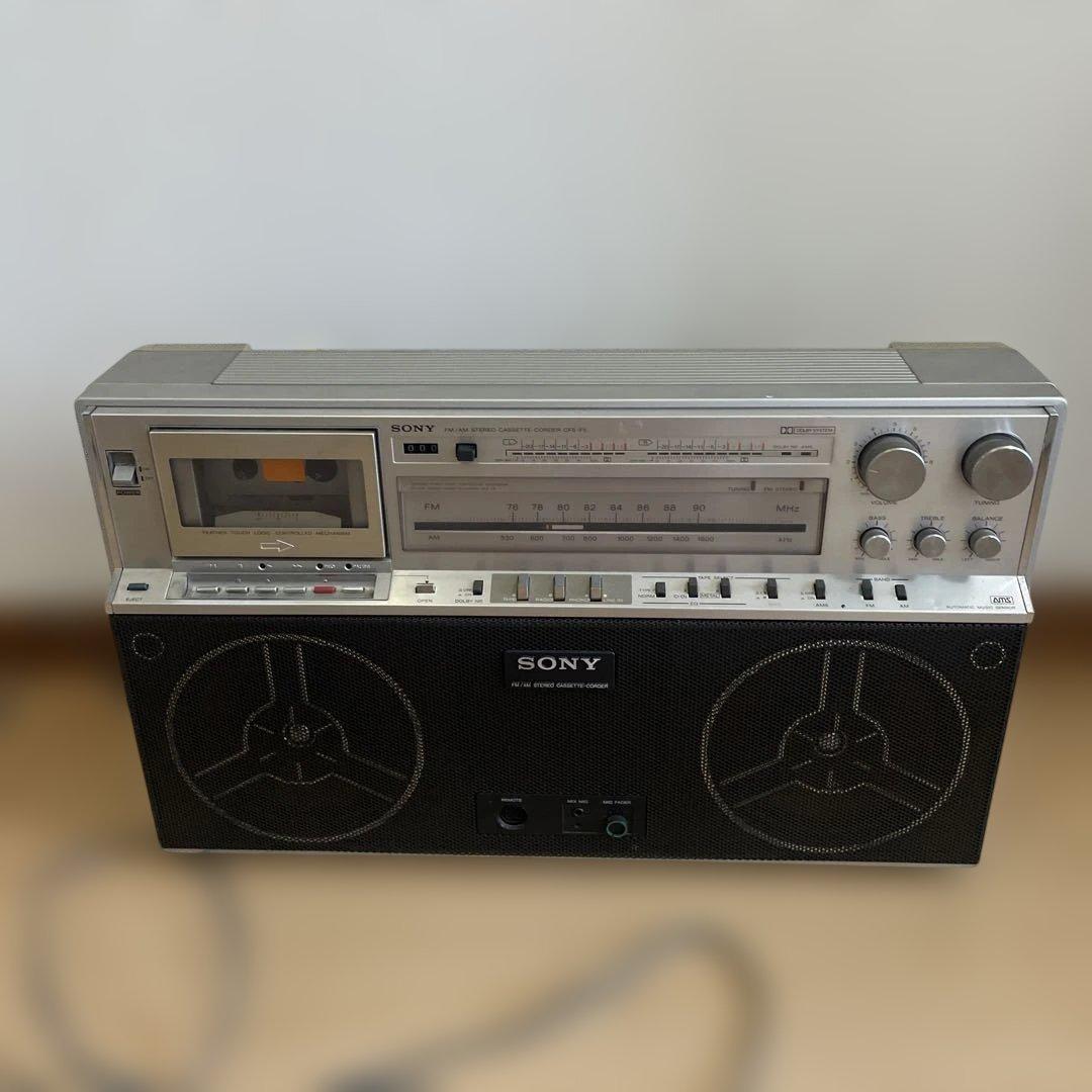 希少品　レトロ　SONY ソニー CFS-F5 ラジオ ラジカセ　ジャンク扱い