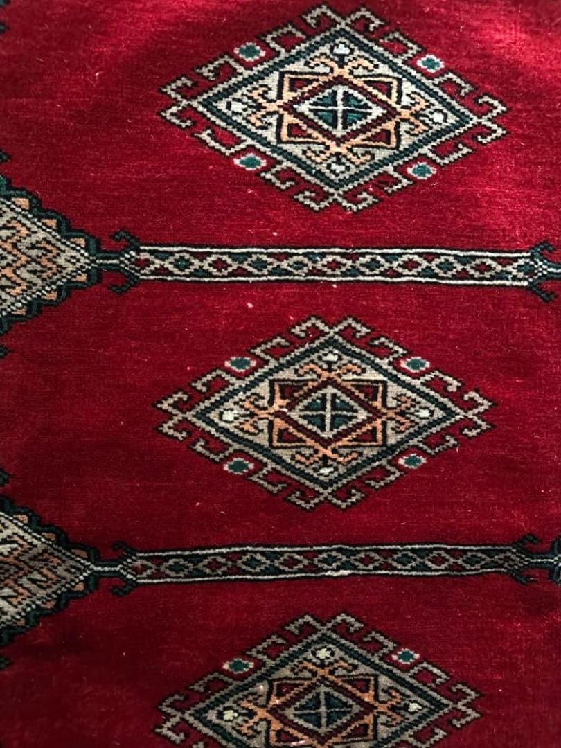 148×96 ヴィンテージラグ　手織ラグ