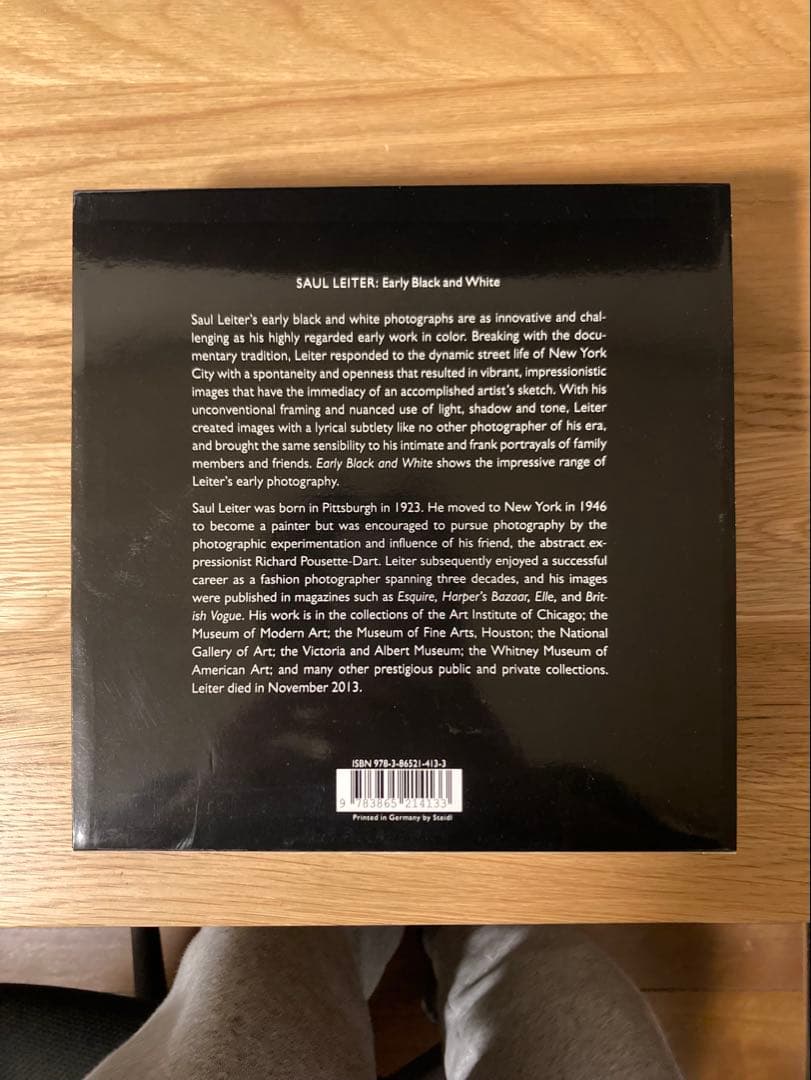 SAUL LEITER : Early Black and White/写真集