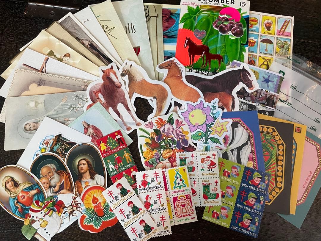 B)聖なるおすそ分けファイル　コラージュ素材　レース