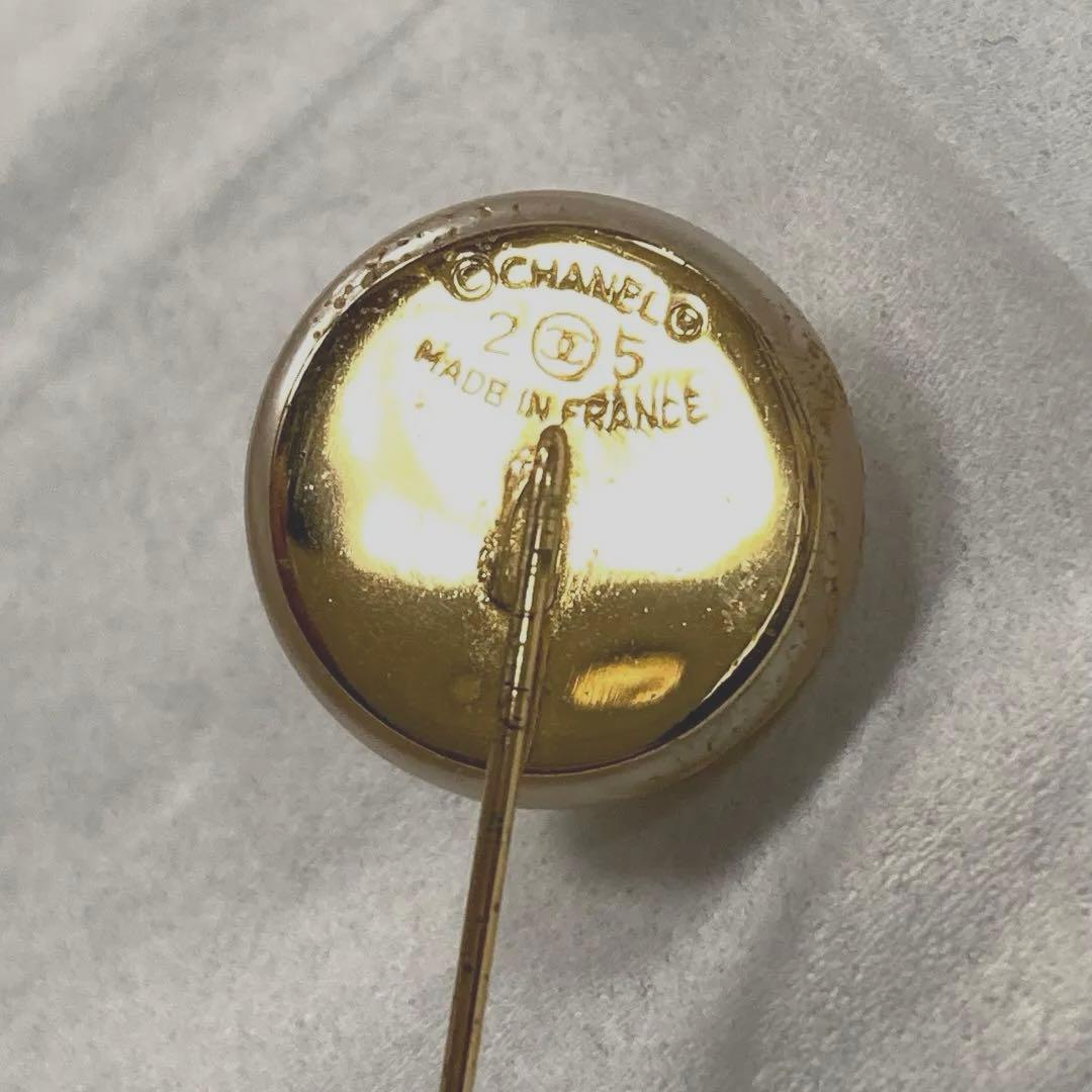 良品】シャネル ブローチ ココマーク フェイクパール ゴールド金具