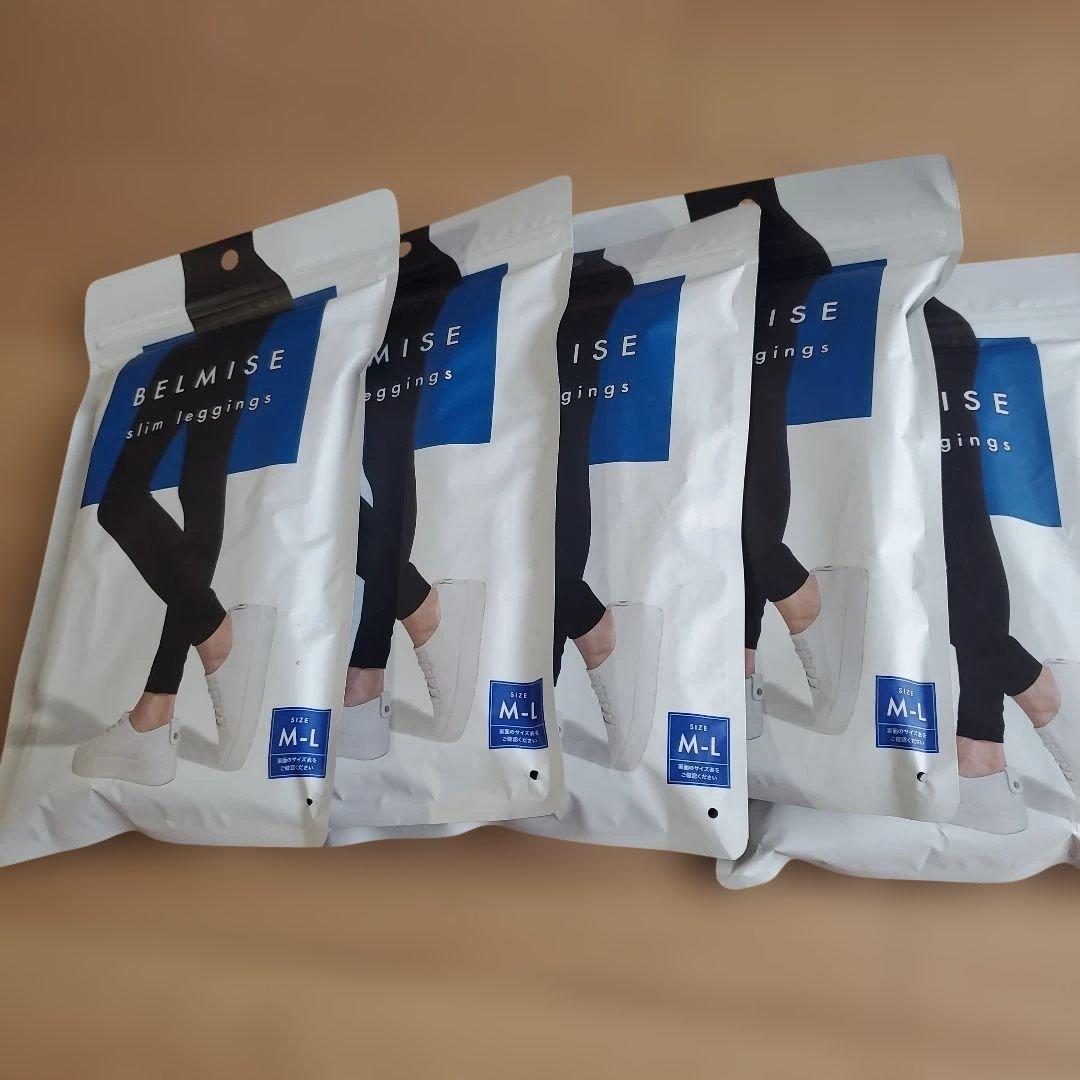 BELMISE 着圧レギンス M-L　5足セット