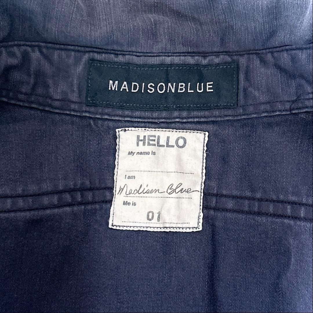 人気 マディソンブルー ハンプトンシャツ ブルー オーバーサイズ 01 日本製