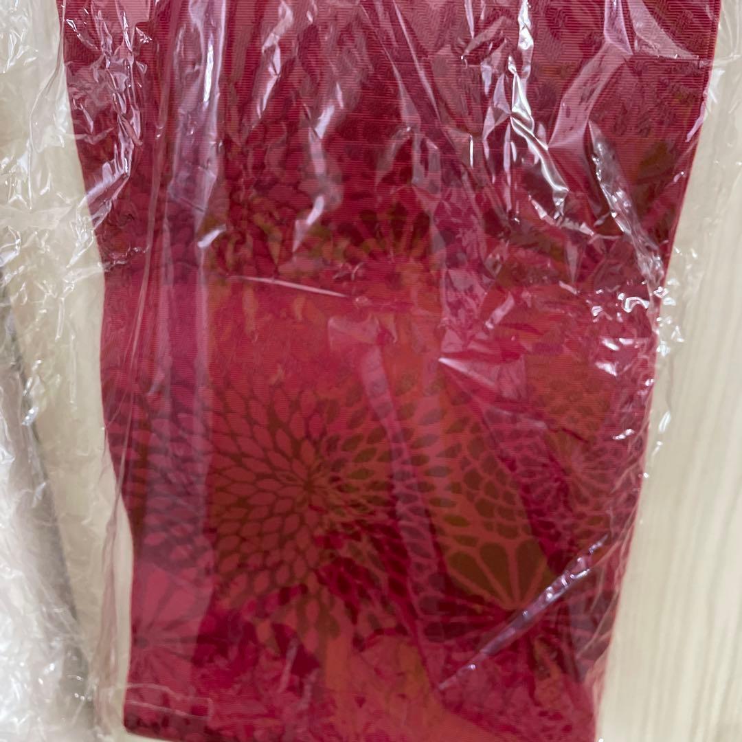 紺浴衣、赤半幅帯