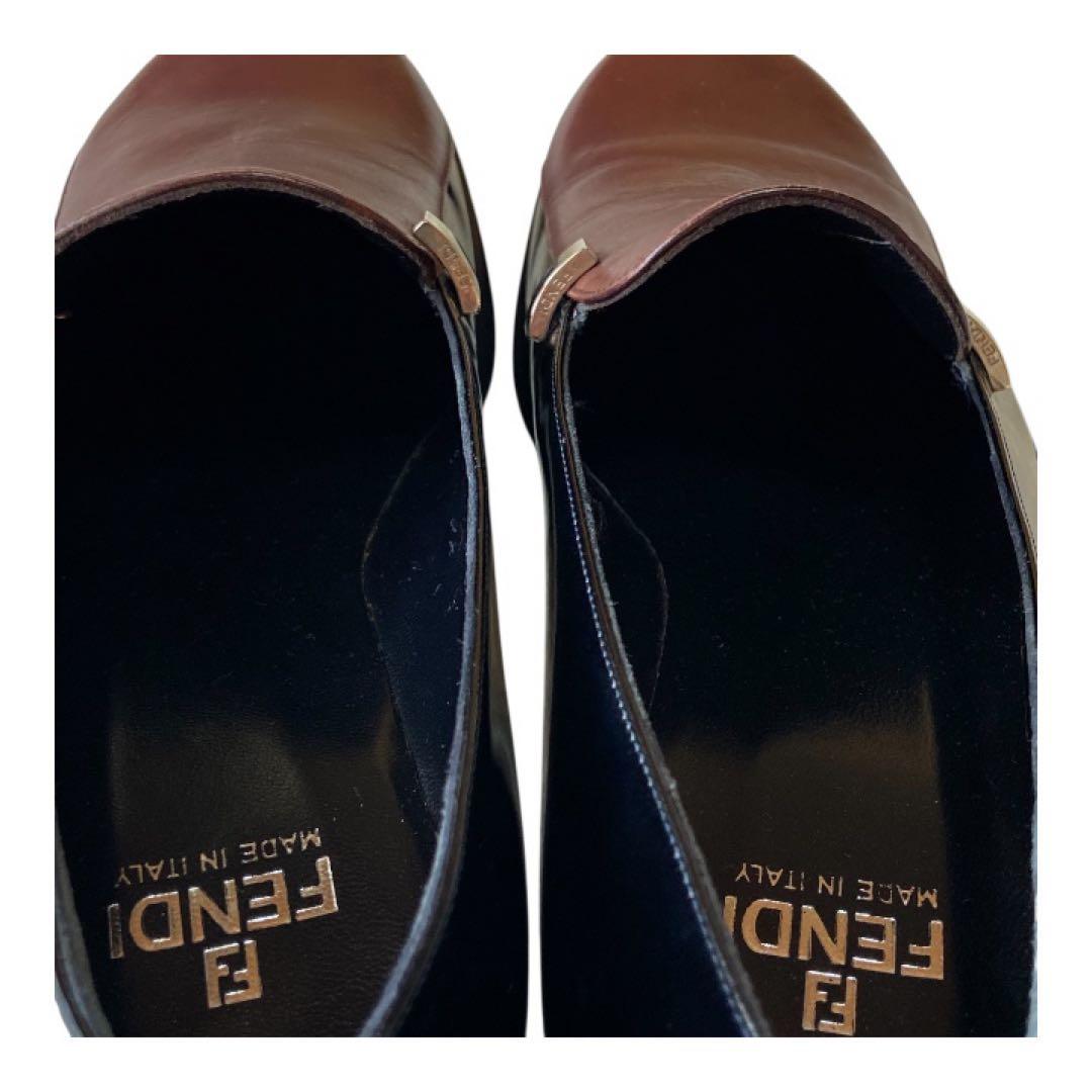 【希少】未使用品FENDIフェンディ靴ローファー 36.5 (23.5)レザー