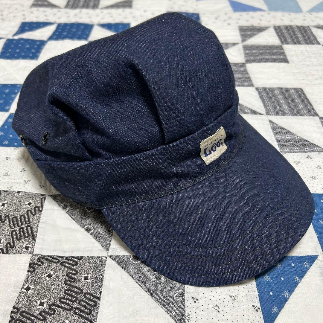 希少サイズ XL デッドストック 70s Lee デニムワークキャップ