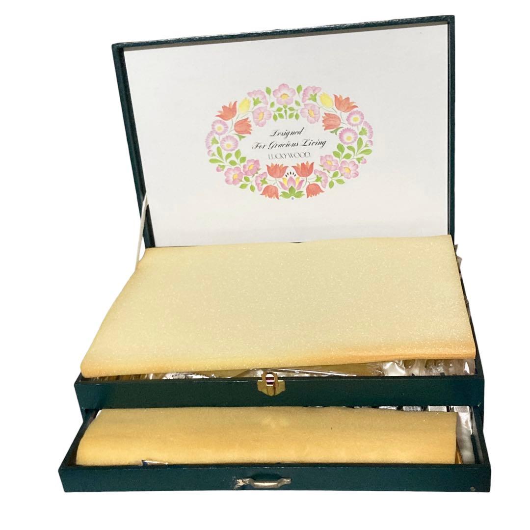 ラッキーウッド　18-10 マリエッタ　40本　カトラリー　フルセット