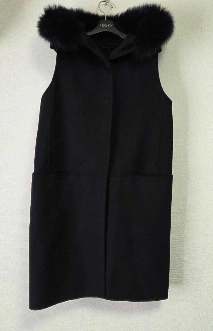 CUCITO AMANO フードファー付き ジレ