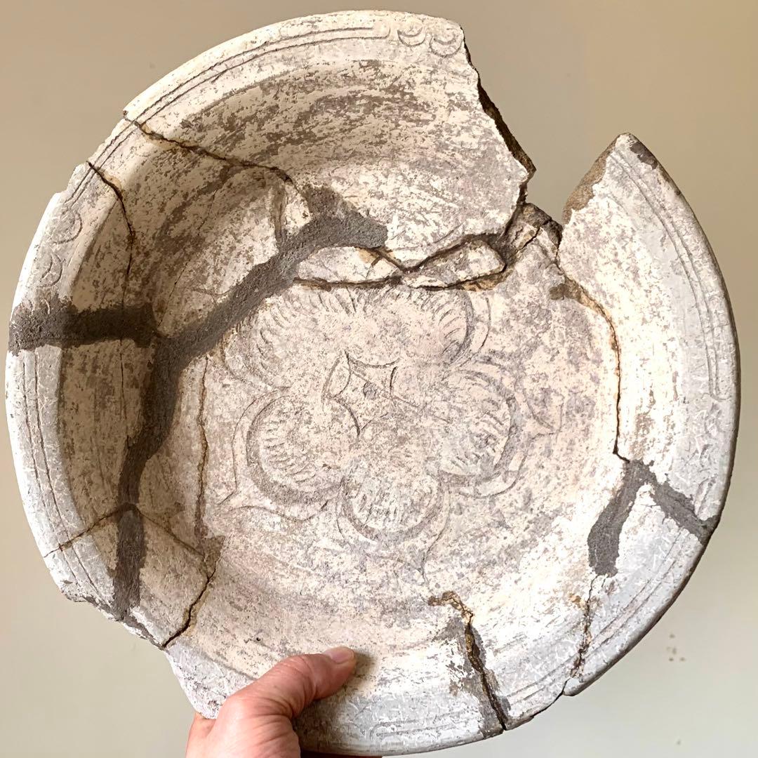 古代オルメカ 土器 線刻 鉢 メソアメリカ 紀元前 アンティーク 古美術 古道具