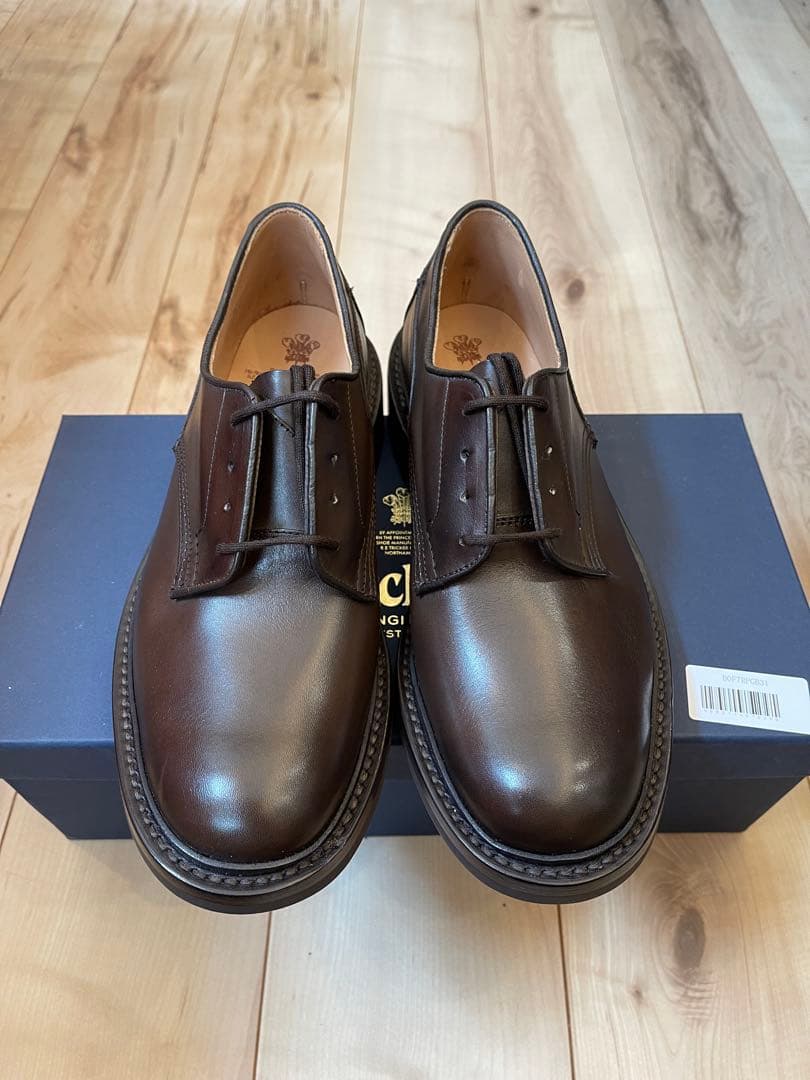英国製新品Tricker'sトリッカーズダークブラウン ウッドストックUK7.5