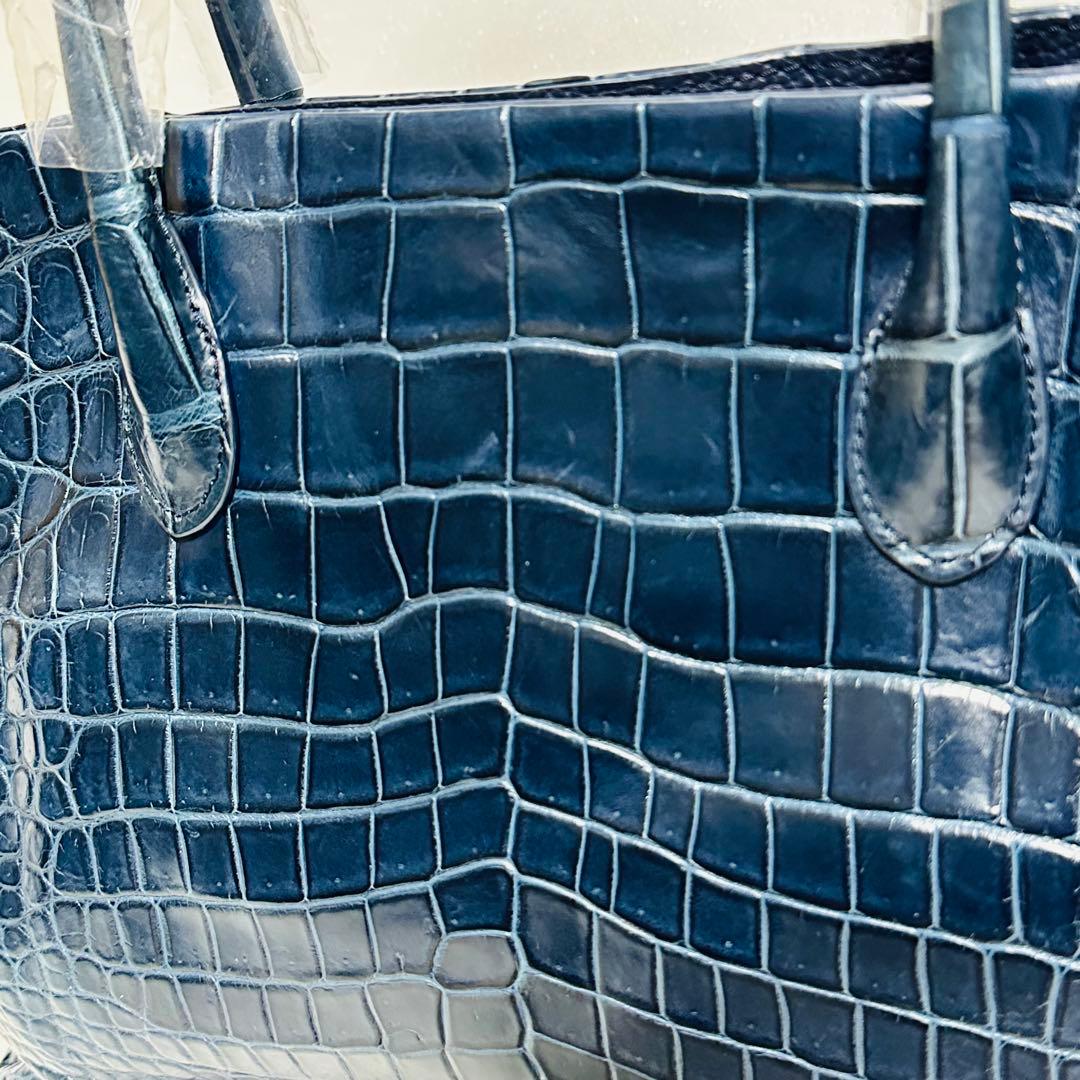 【新品未使用】Alumuco クロコダイル　トートバッグ