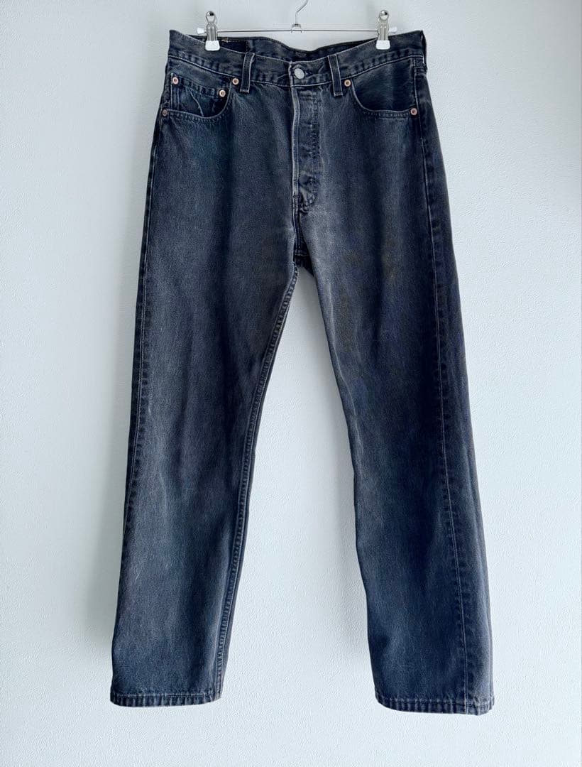 Levi's 90's 501 サルファーブラックデニムUSA製 W34 L30