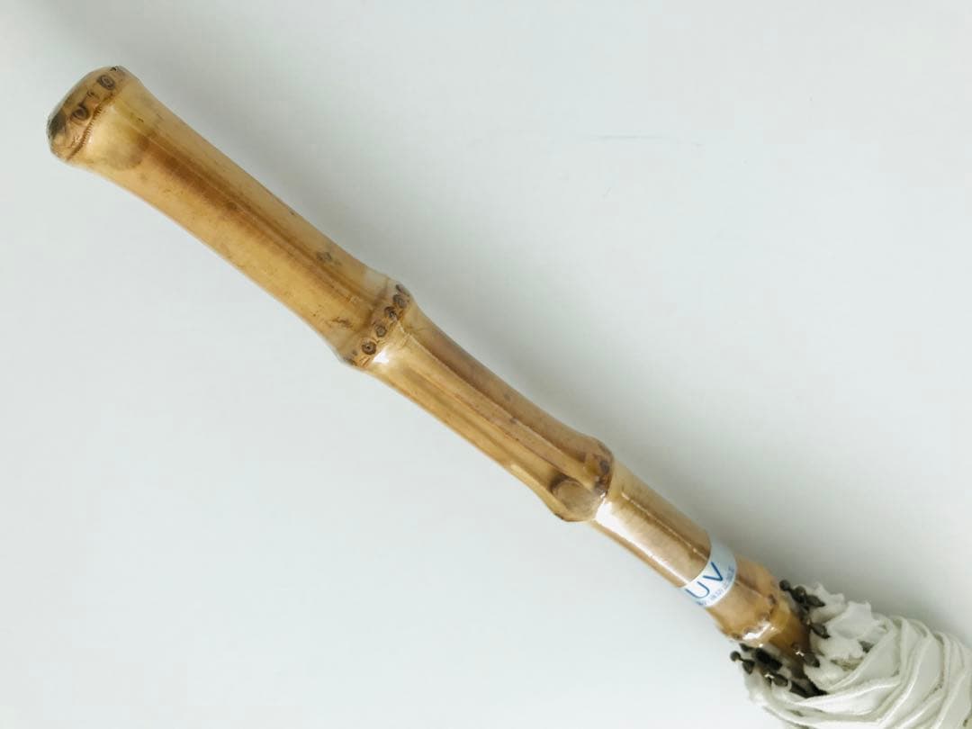 【新品】ケイタマルヤマ　日傘　刺繍　レース　リネン　長傘　白