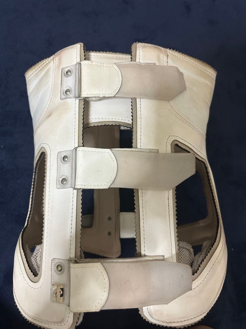 ホワイト 腰痛ベルト 3段階調整