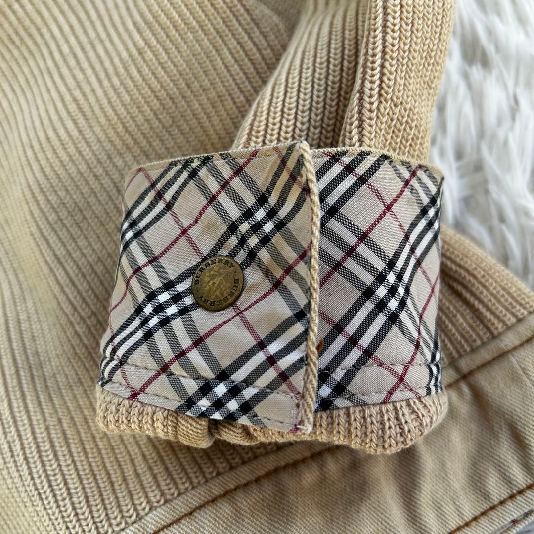 バーバリーロンドン　ノバチェック ニットジャケット カーディガン 15BR