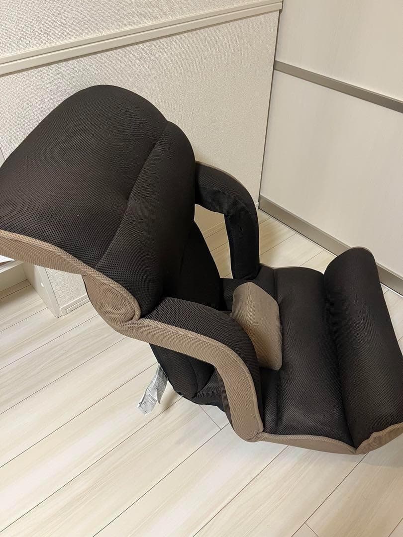 【美品】座椅子生活 明光ホームテック 腰の神様がくれた座椅子　ブラウン