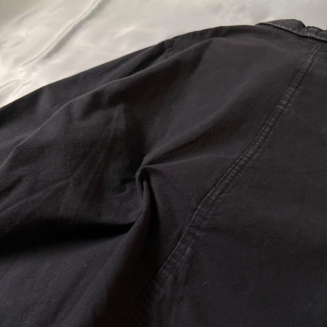 70s vintage ユーロ フレンチチャイナ ワークジャケット ブラック