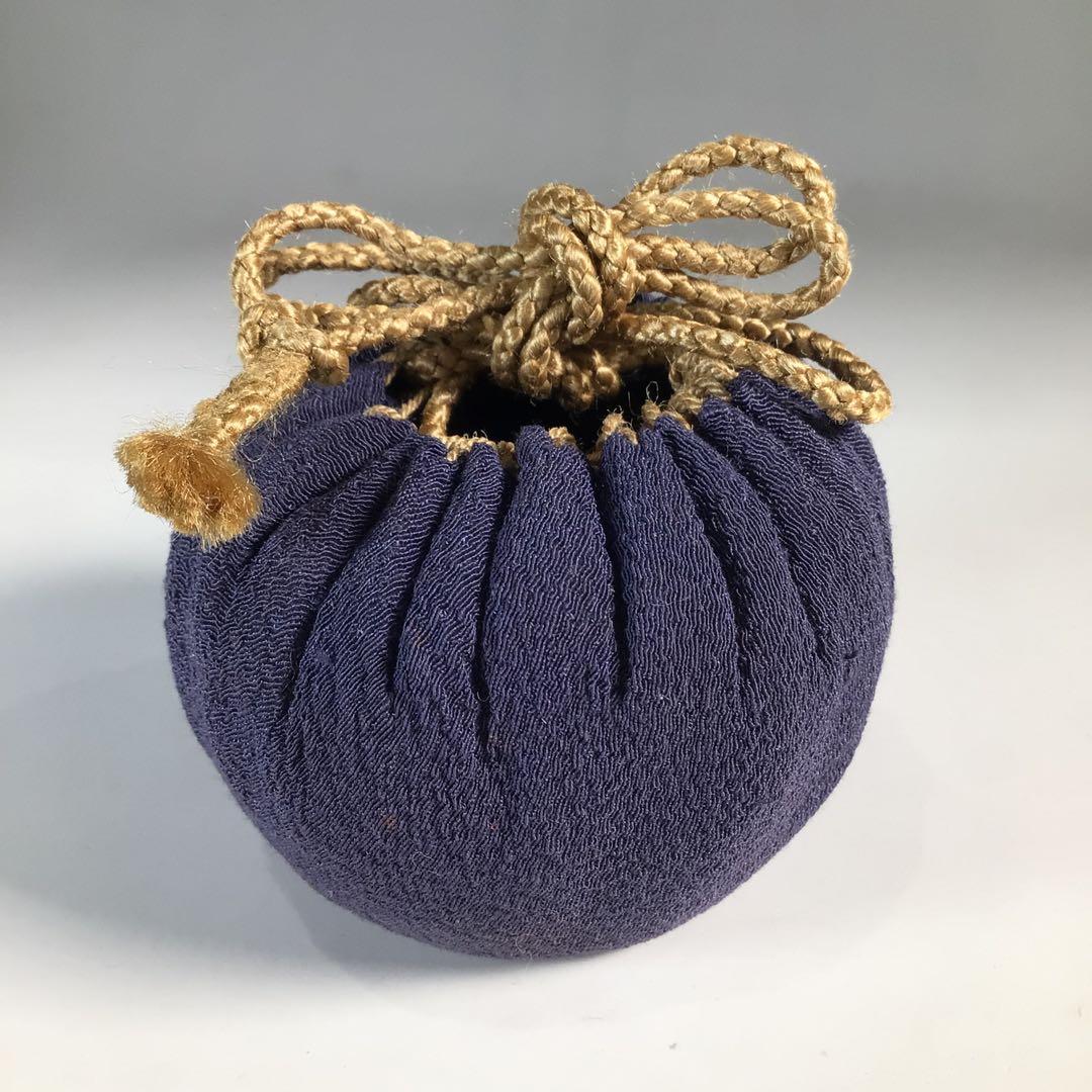 Ｎ６４２　蓋置　『印度産』『仕覆付』『佛器水杯蓋置』『宮田掃庵箱』　共箱　茶道具