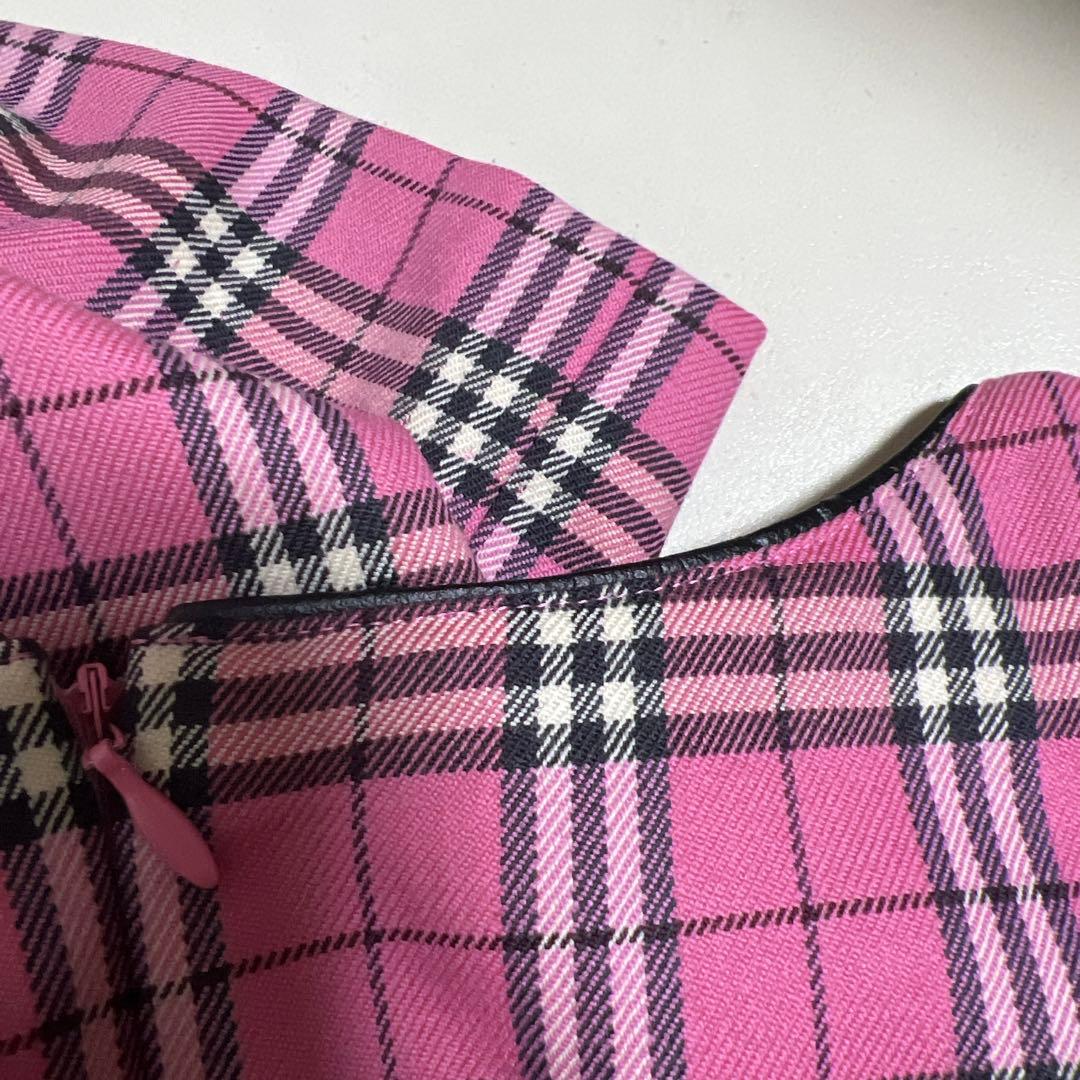 極美品✨希少色✨バーバリーロンドン ノースリーブワンピース ノバチェック ピンク
