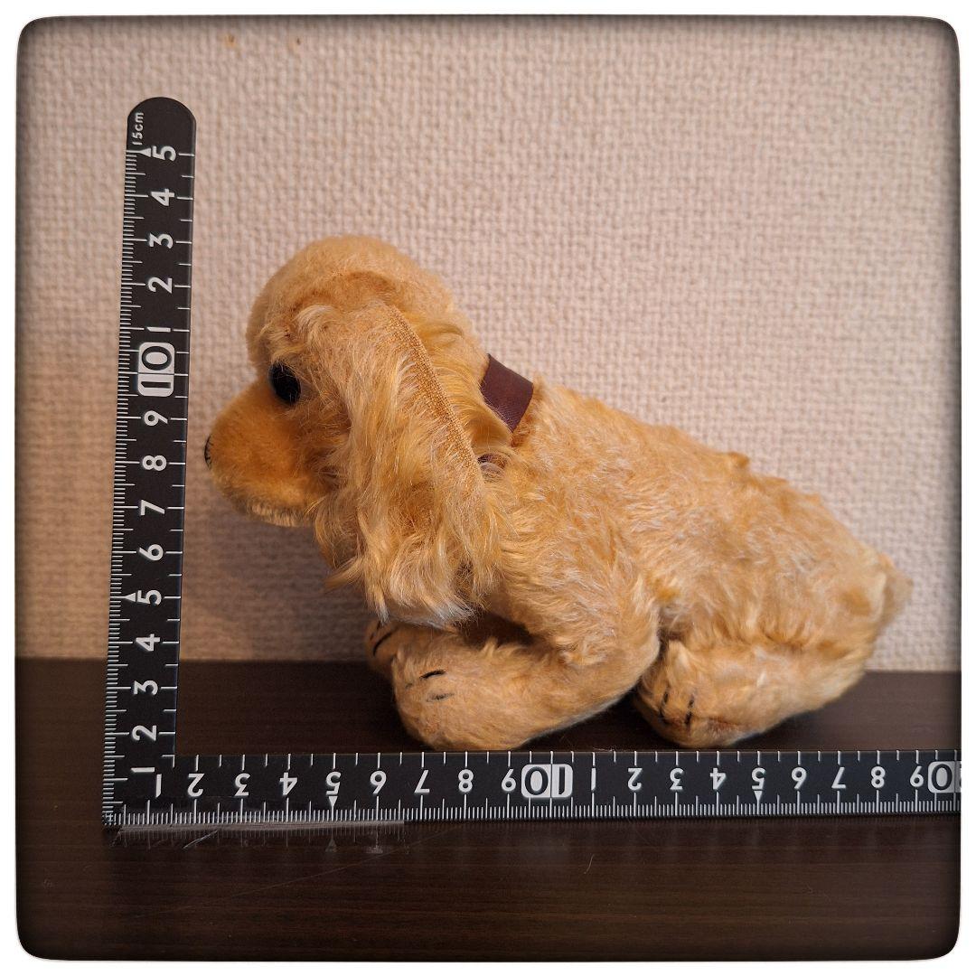 【前屈みな犬 コッパースパニエル】ヴィンテージ シュタイフ ポンチ目