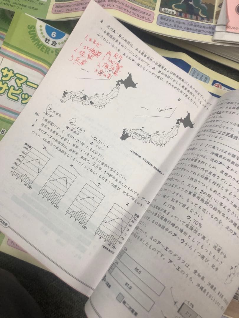 サピックス6年社会 デイリー春/夏/土特/日特/GS/夏集中　2025年受験